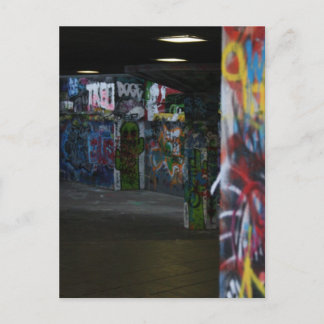 Cartão Postal skatepark de grafite em Londres