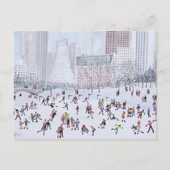 Cartão Postal Skating Rink Central Park Nova Iorque 1994 (Frente)