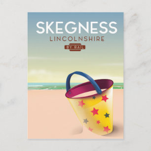 Cartão Postal Skegness Lincolnshire De trem