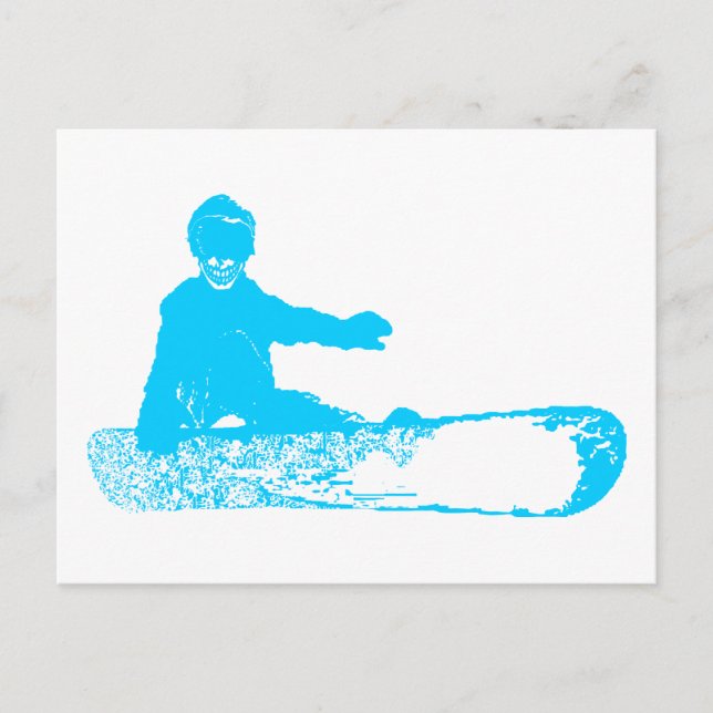 Cartão Postal skeleboarder. (Frente)