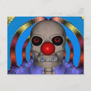 Cartão Postal Skeleton Clowe