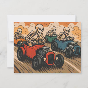 Cartão Postal Skeleton Race