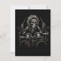 Skeleton Rock Drummer - Música Spooky Halloween