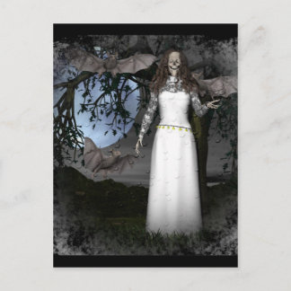 Cartão Postal Skeleton Woman