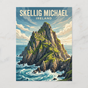 Cartão Postal Skellig Michael Irlanda