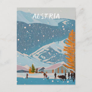 Cartão Postal ski Áustria