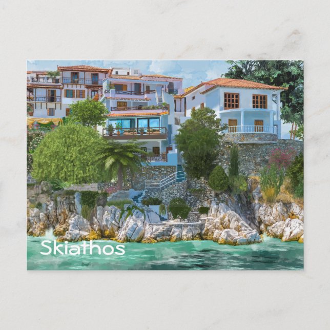 Cartão Postal Skiathos (Frente)