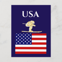 CARTÃO POSTAL SKIER