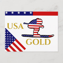 CARTÃO POSTAL SKIER