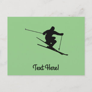 Cartão Postal Skier
