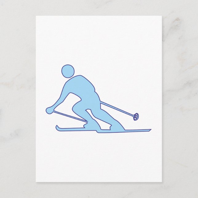 Cartão Postal Skifahrer Schifahrer skier (Frente)