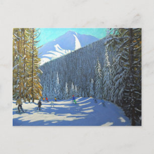 Cartão Postal Skiing Beauregard La Clusaz 2012