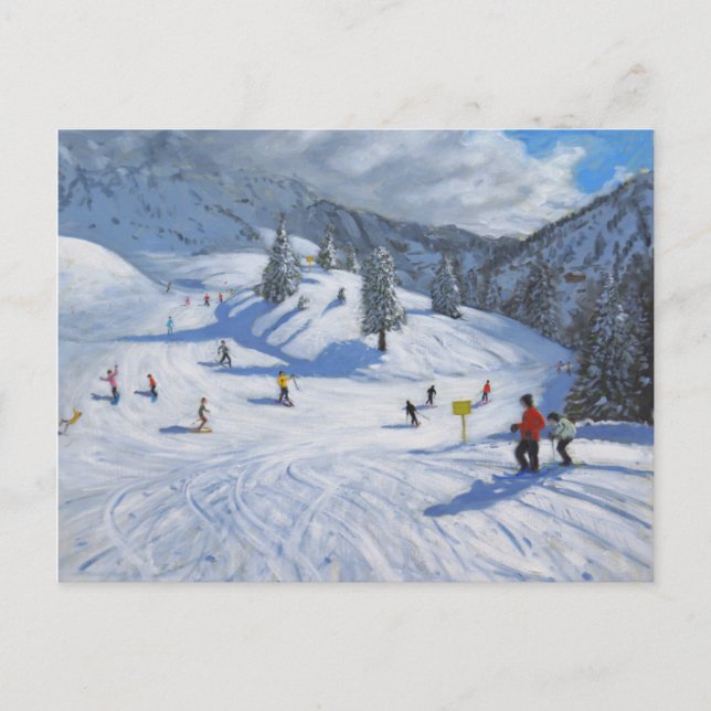 Cartão Postal Skiing Kitzbhuel 2014 (Frente)