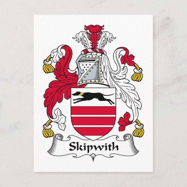 Cartão Postal Skipwith Family Crest (Frente)