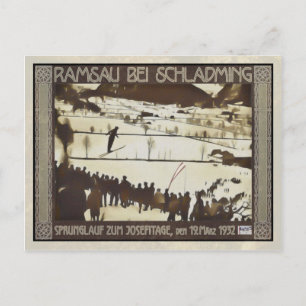 Cartão Postal Skispringen 1932