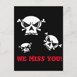 Cartão Postal Skull Boys