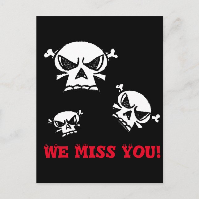 Cartão Postal Skull Boys (Frente)