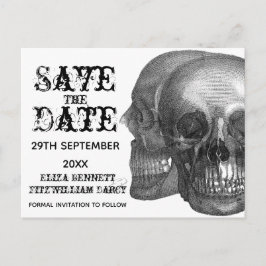 Cartão Postal Skull Salve o Cartão-Postal de Data