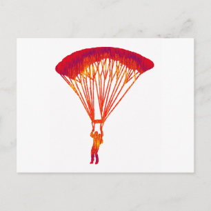 CARTÃO POSTAL SKY DIVE VERDADE