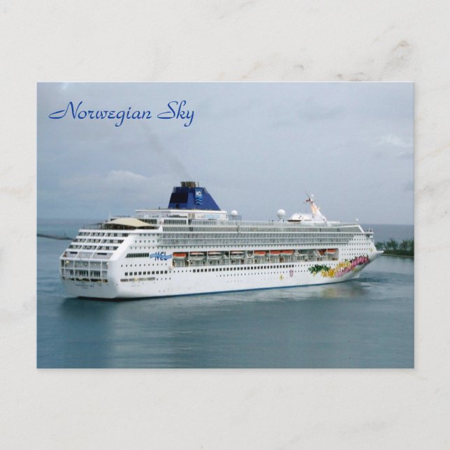 Cartão Postal Sky Turning em Nassau (Frente)