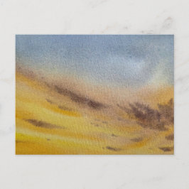 Cartão Postal Sky watercolor painting 