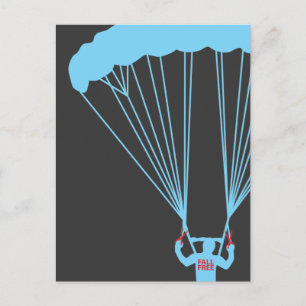 Cartão Postal skydive suicida