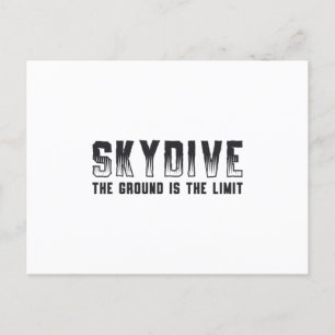 Cartão Postal Skydiver, se você não pular, você nunca voará