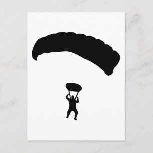 Cartão Postal Skydiving