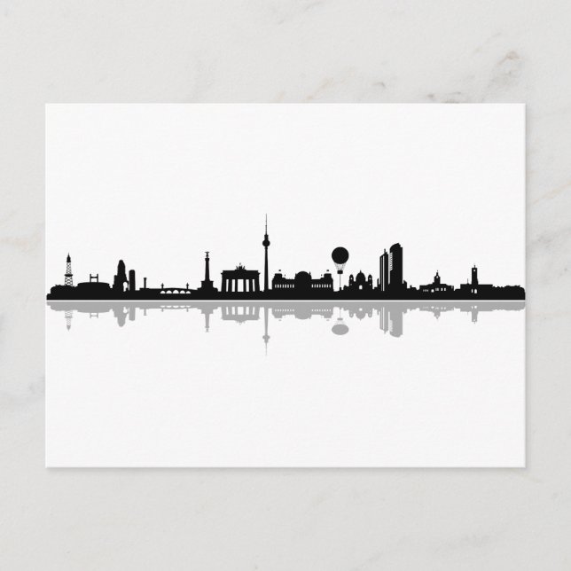 Cartão Postal Skyline Berlin (Frente)