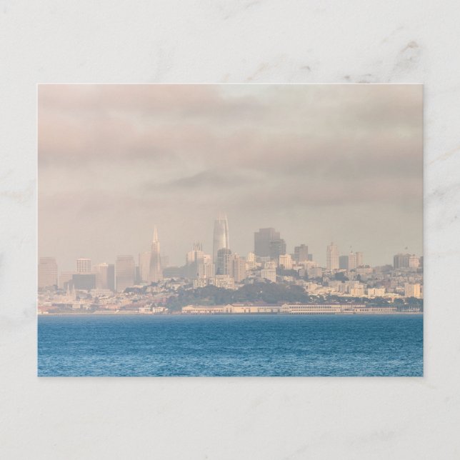 Cartão Postal Skyline Cityscape de São Francisco (Frente)