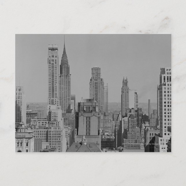 Cartão Postal Skyline da cidade (Frente)