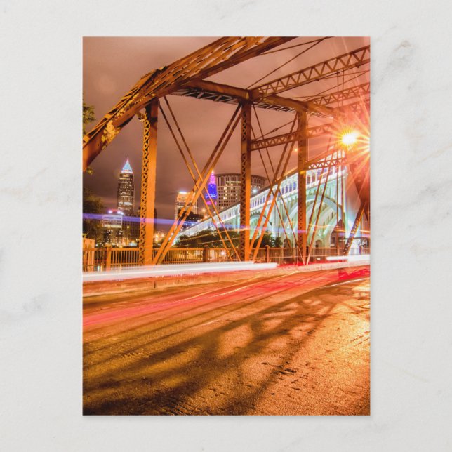 Cartão Postal skyline da cleveland ohio (Frente)