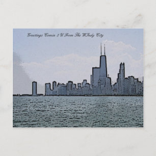 Cartão Postal Skyline de Chicago Gorgeous