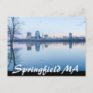 Cartão Postal skyline de Massachusetts, em springfield