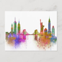 Skyline de Nova York - Arco-íris