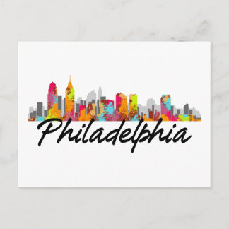 Cartão Postal Skyline de Philadelphfia Pensilvânia