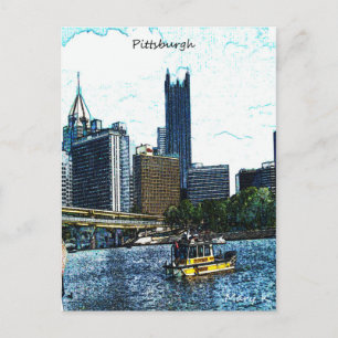 Cartão Postal Skyline de Pittsburgh