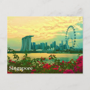 Cartão Postal Skyline de Singapura