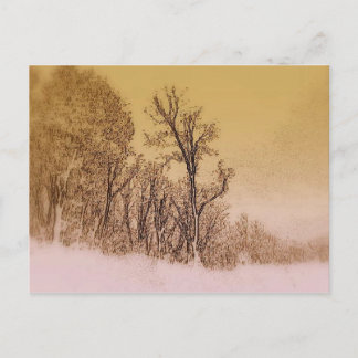 Cartão Postal Skyline do inverno Antecipado