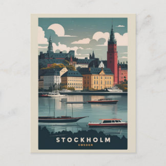 Cartão Postal Skyline em Estocolmo
