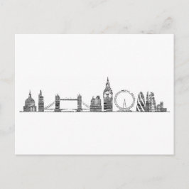 Cartão postal Skyline Londres