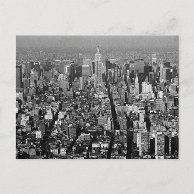 Cartão Postal Skyline Nova Iorque USA 1987 (Frente)