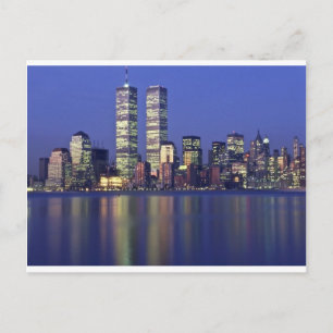 Cartão Postal Skyline Nova York com World Trade Center