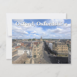 Cartão Postal Skyline of Historic Oxford em Oxfordshire, Reino U