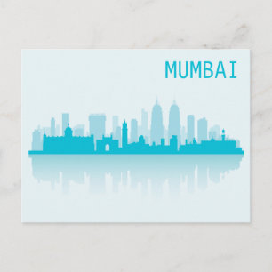 Cartão Postal Skyline Paisagem da Cidade Mumbai, Índia