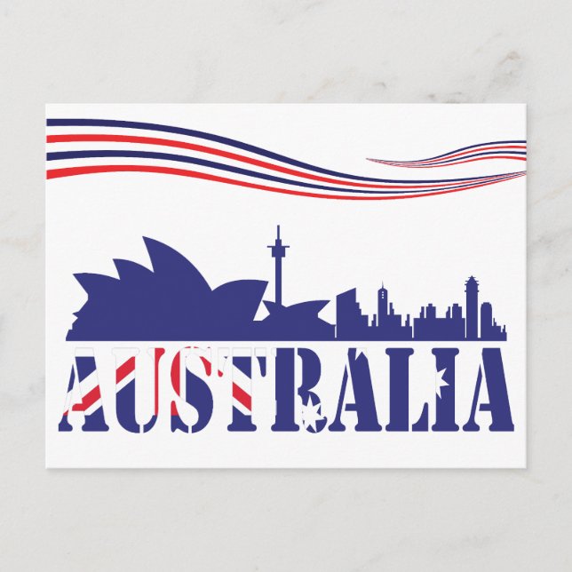 Cartão Postal Skyscaape Austrália (Frente)