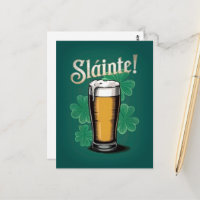 Slàinte! Pint de Cerveja no Dia de São Patrício em