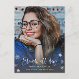 Cartão Postal Sleigh O Dia Todo, Imagem De Feriado Sassy Singlet