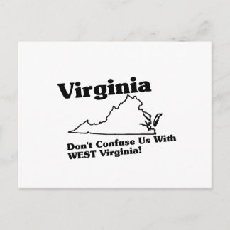 Cartão Postal Slogan do Estado da Virgínia