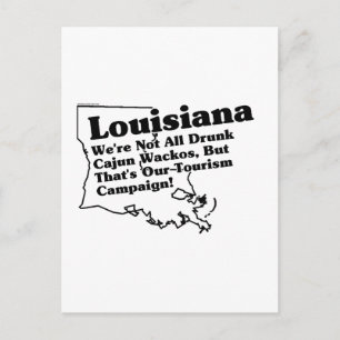 Cartão Postal Slogan do Estado de Louisiana